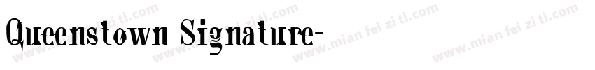 Queenstown Signature字体转换